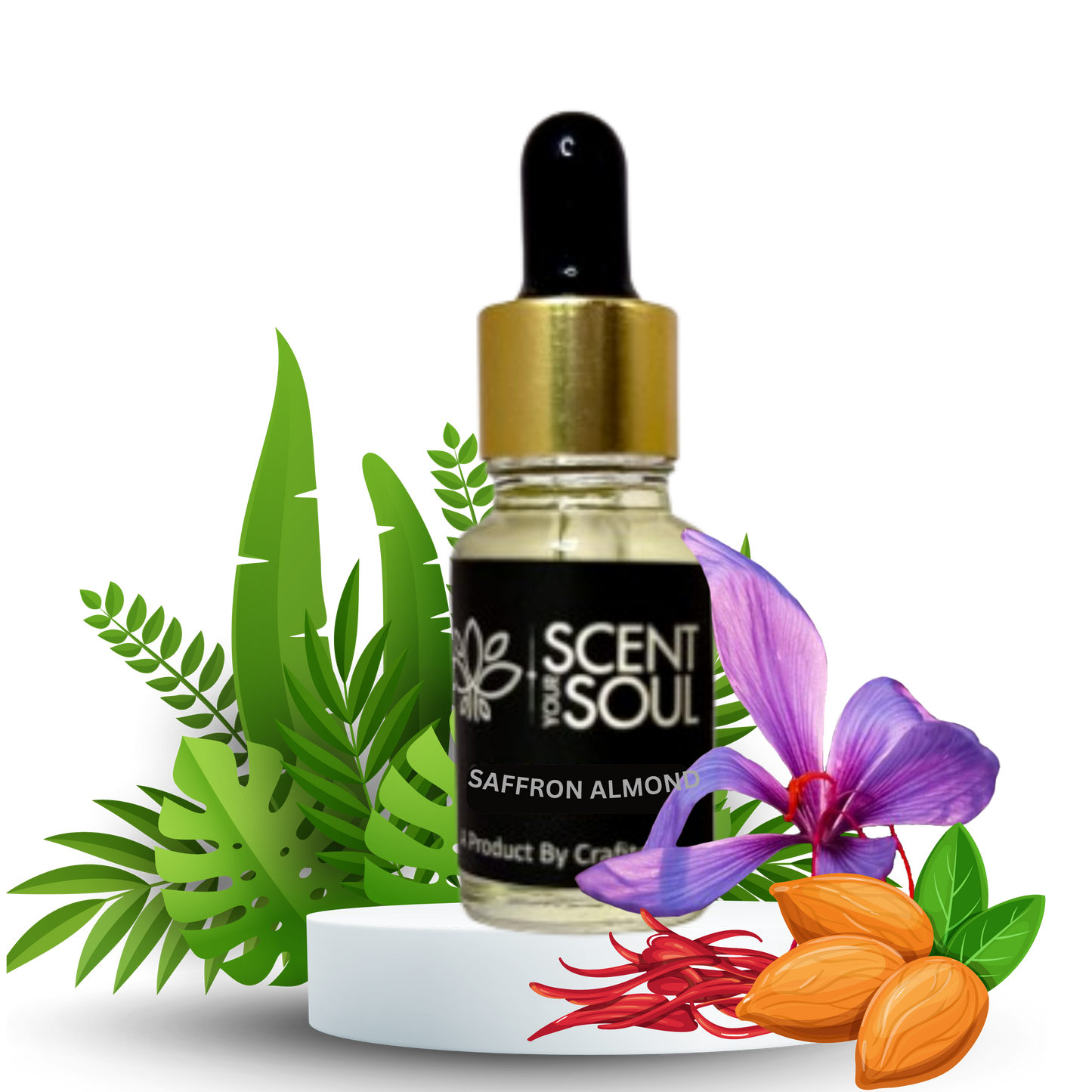 100% Pure & Natural Saffron Almond Essential Oil by Scent Your Soul
