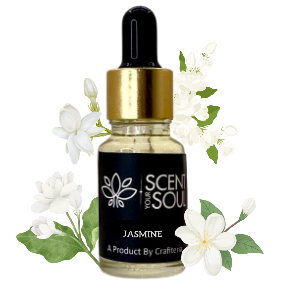 Jasmine Diffuser Oil - Pure and Natural Aromatherapy Diffuser Oil by Scent Your Soul - 14ml  