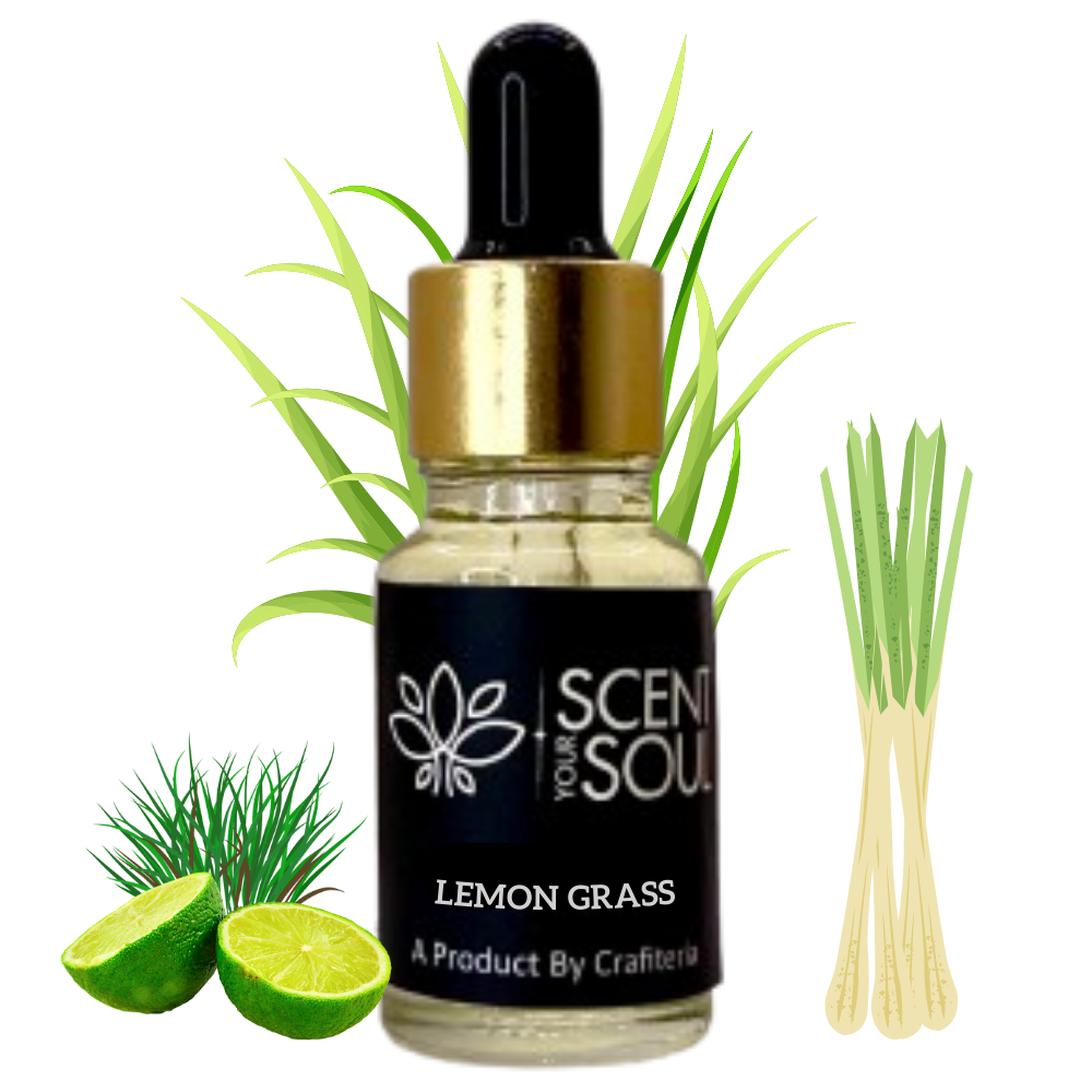 Lemon Grass Diffuser Oil Pure and Natural Aromatherapy Diffuser Oil by Scent Your Soul - 14ml 