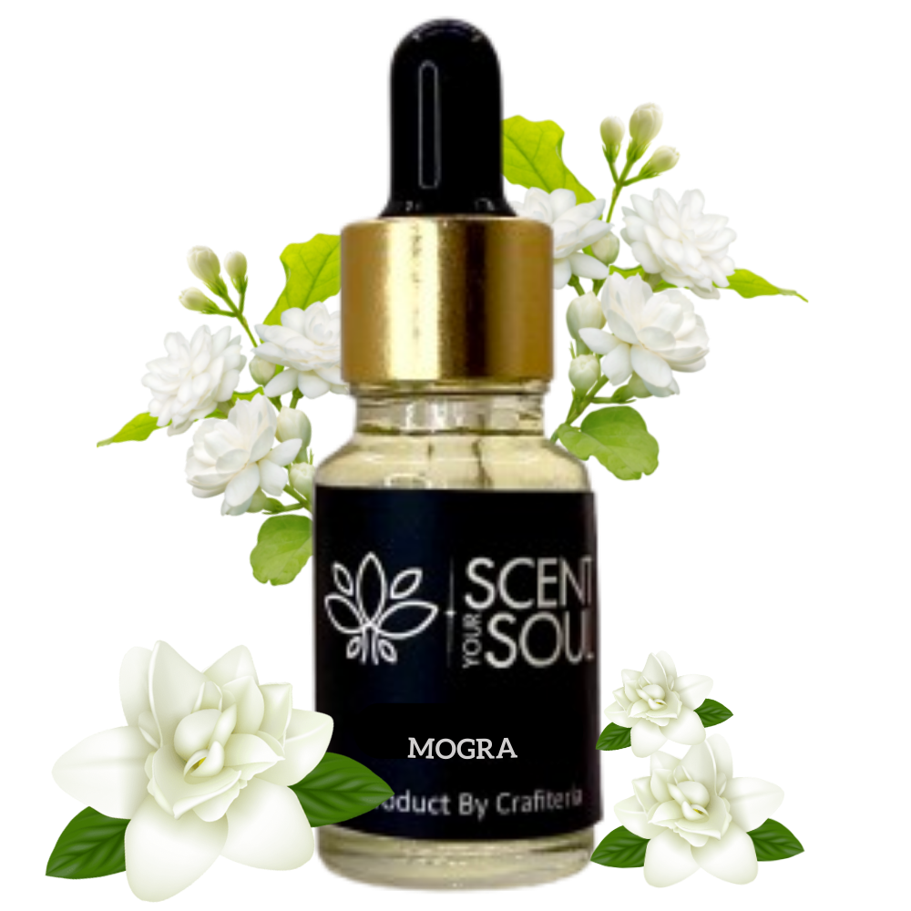Mogra Diffuser Oil - Pure and Natural Aromatherapy Diffuser Oil by Scent Your Soul - 14ml  
